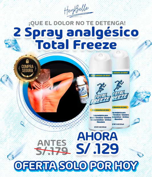 2 Spray analgésico Total Freeze