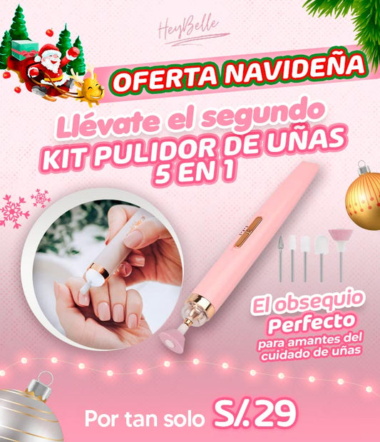 Segunda unidad kit pulidor de uñas 5 en 1